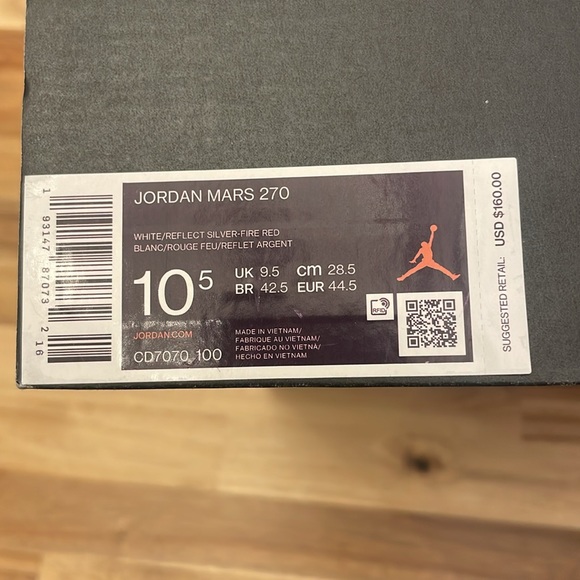 Jordan Mars 270 White/Reflective Silver - Picture 6 of 6